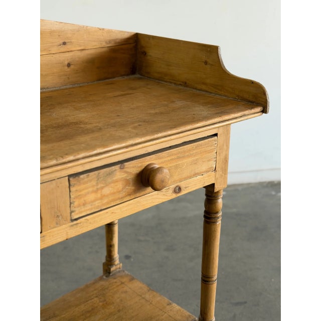 1940s Pine Console For Sale - Image 9 of 18