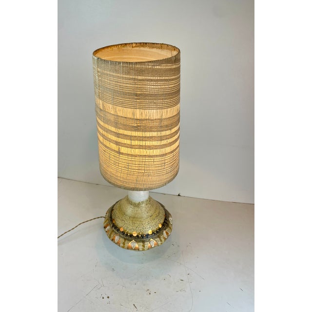 Mid-Century Modern Ceramic Table Lamp by Georges Pelletier for Accolay, France, 1960s For Sale - Image 3 of 15