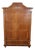 Antique Veneer Walnut Wardrobe, Late 19th Century For Sale