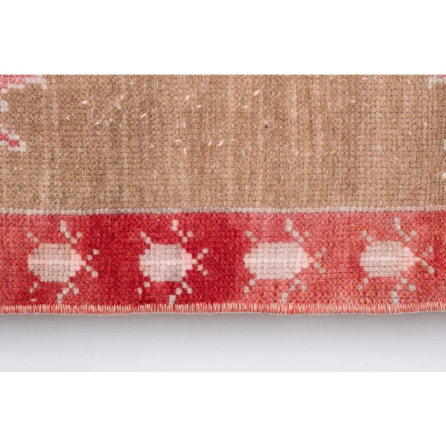 Vintage Floral Turkish Karapinar Rug 4'3" X 10'4" For Sale - Image 9 of 13