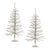 Add a touch of shimmering elegance to your holiday decor with this set of two Silver Tinsel Pine Trees. Standing 2' tall,...