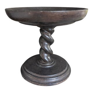 Barley Twist Decorative Pedestal Bowl For Sale