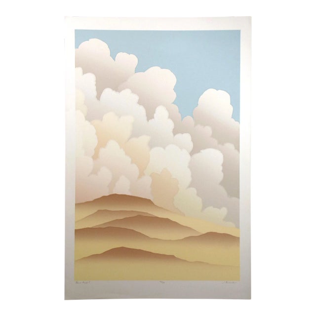 1980s Jim Boutwell "Prairie Bluffs I" Hand Signed Fine Art Serigraph For Sale