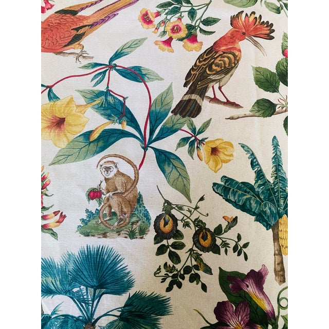 This is a whimsical tropical upholstery fabric by P/Kaufman (Bel Amore pattern) in a 2 yard length at 54" wide. It is a...