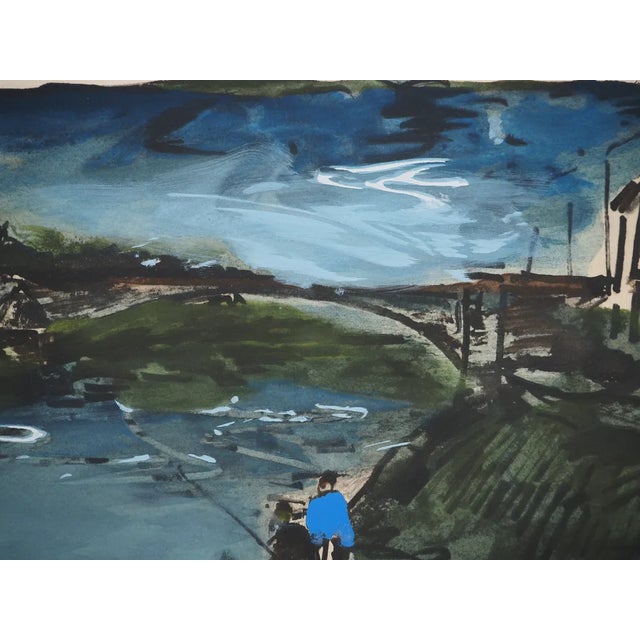 Modern Maurice De Vlaminck, Banks, Original Engraving For Sale - Image 3 of 5