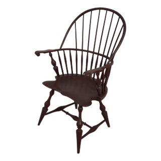 Dr Dimes Painted Decorated Windsor Style Armchair For Sale