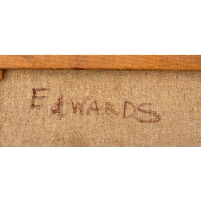 Figurative Edwards Seated Female Nude Oil on Canvas For Sale - Image 3 of 4