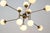 Chandelier with 18 Lights in Brass and Opal Glass by Stilnovo, Italy, 1959 For Sale - Image 10 of 15