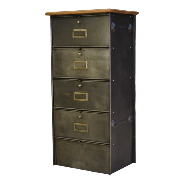 4-Door Filing Cabinet from Ronéo, 1950s For Sale