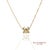 14k(585) Yellow Gold Natural Diamond Butterfly Pendant Necklace With Chain For Sale - Image 4 of 12