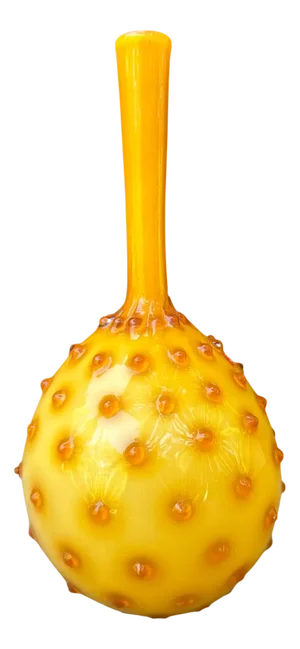 Vintage Yellow Empoli Murano Glass Vase, Italy, 1960s