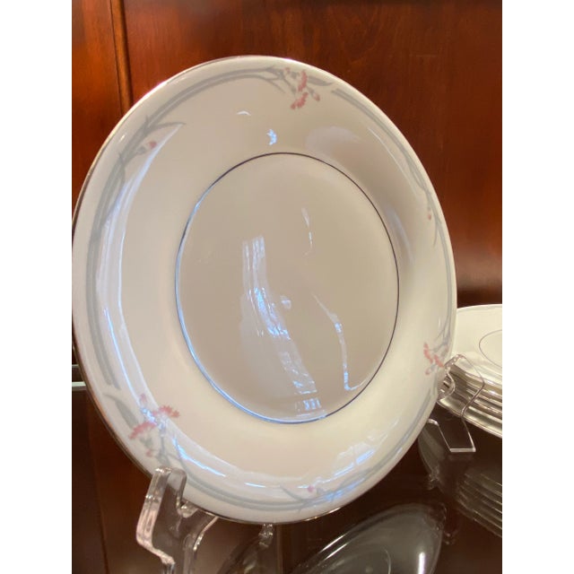 Royal Doulton Royal Doulton “Pink Carnation” Lunch / Salad Plates. Fine English Bone China. Set of 4. 2 Sets Available. Marked H5084. Late 20thC For Sale - Image 4 of 9