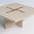 Cream Coffee Table in Travertine with Marble and Brass Inlay by Paul Kingma, 1980 For Sale - Image 8 of 11