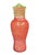 Mid-Century Modern Vintage Murano Art Glass Pitcher, Scavo-Style, Coral-Red & Green For Sale - Image 3 of 9