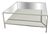 White Lacquered Metal Coffee Table with Double Shelf, 2006 For Sale