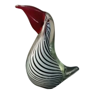 1980s Murano Style Art Glass Toucan Figurine