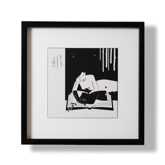 Large Framed Lettura/Specchio by Chiara Rescio for Kiasmo For Sale - Image 4 of 4