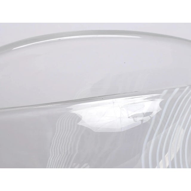 Vintage Vicke Lindstand Kosta Art Glass Arabesque Bowl For Sale - Image 11 of 13