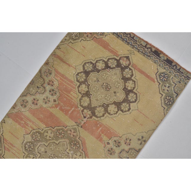 1950s Vintage Handknotted Hallway Runner Rug For Sale - Image 5 of 10
