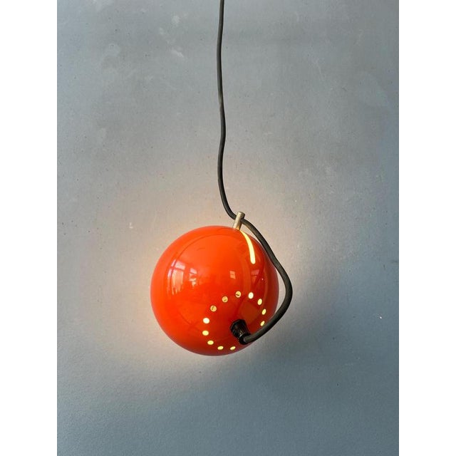 Small Red Adjustable Eyeball Pendant Lamp from Artimeta For Sale - Image 11 of 11