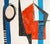 A 1950s oil on canvas painting by the American artist Charles Mussett. This abstract work depicts a variety of geometric...