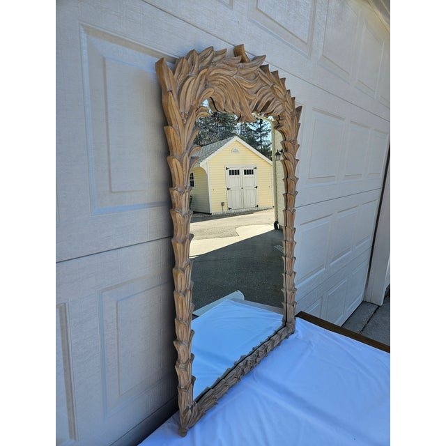 Serge Roche Palm and Berry Serge Roche Style Wall Mirror For Sale - Image 4 of 15