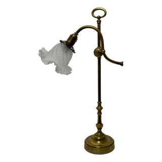 Desk Lamp with Crystal Lampshade For Sale