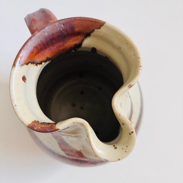 Vintage Studio Pottery Pitcher For Sale - Image 9 of 11