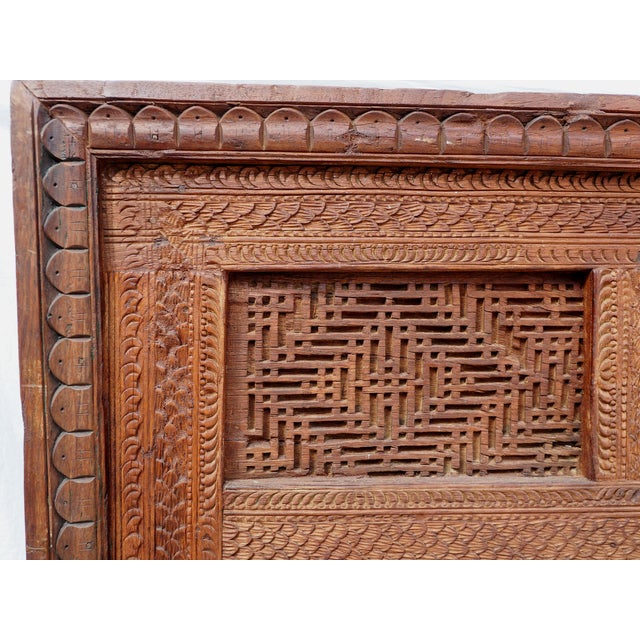 Vintage Cedar Double Bed, Swat-Tal, Pakistan For Sale - Image 11 of 18