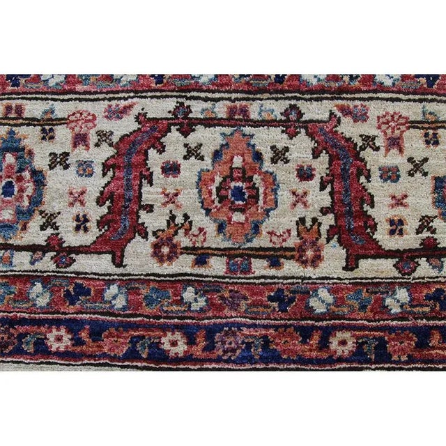 Textile Handwoven Red/Beige Serapi Style Rug 8'7" X 11'1" For Sale - Image 7 of 10