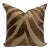Contemporary Copper Metallic Animal Print Accent Pillow Cover For Sale