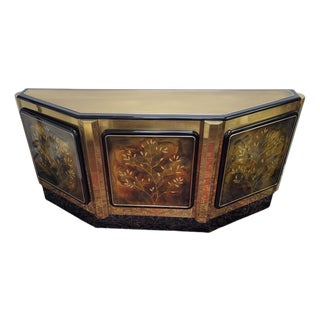 Bernhard Rohne for Mastercraft "Tree of Life" Credenza Console, Circa 1980s For Sale