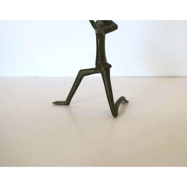 Tribal Sculpture Male Warrior Figure in the Style of Hagenauer For Sale - Image 9 of 10