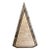 1980s Tessellated Stone Pyramid or Obelisk With Brass Inlay.