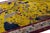 Textile Antique Chinese Art Deco "Peking" Gold Wool Area Rug Garden Motif (1920s) For Sale - Image 7 of 12