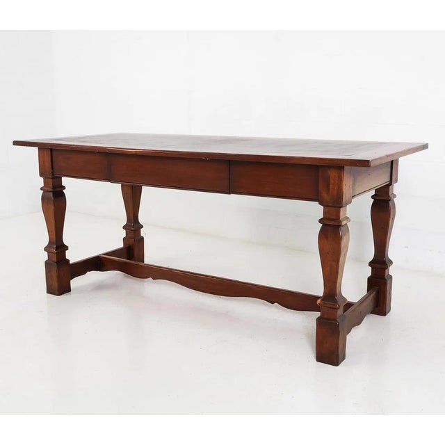South Cone Home Handmade Traditional Leather topDesk For Sale - Image 16 of 17