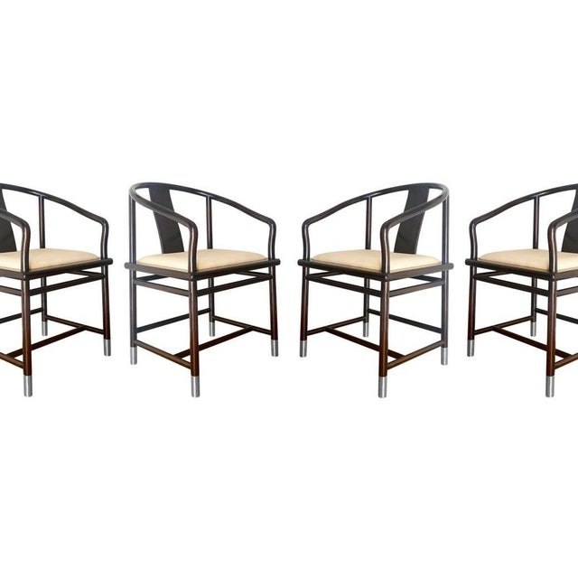 Late 20th Century The "Tsu Chairs" Designed by Stanley Jay Friedman for Brueton - Set of 4 For Sale - Image 5 of 11