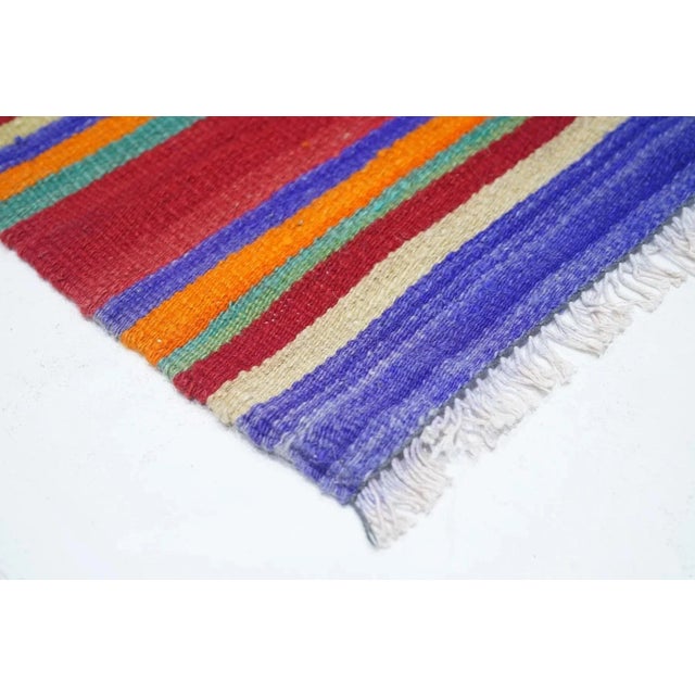 Vintage Kilim Rug 5'4'' x 8' For Sale - Image 4 of 11