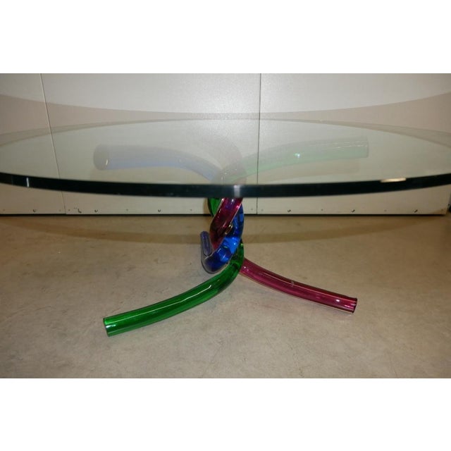 Low Coffee Table in Murano Glass, 1970s For Sale - Image 4 of 14