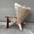1990s Original Pacific Green Palm Wood Bronze Hair Hide Verite Lounge Chair Ottoman For Sale - Image 5 of 18