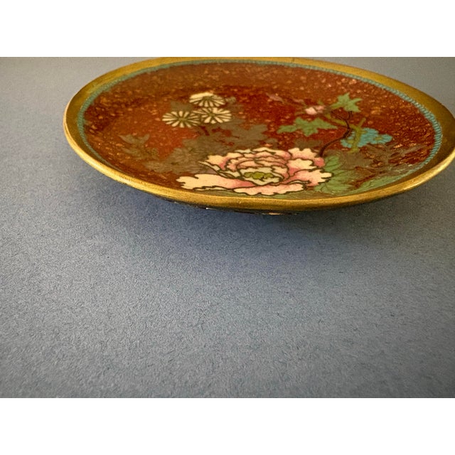 Antique Cloisonné Dish For Sale - Image 4 of 6