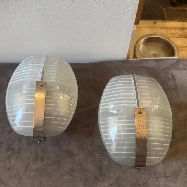 1961 Set of Two Space Age Lambda Wall Sconces by Vico Magistretti for Artemide For Sale - Image 11 of 16