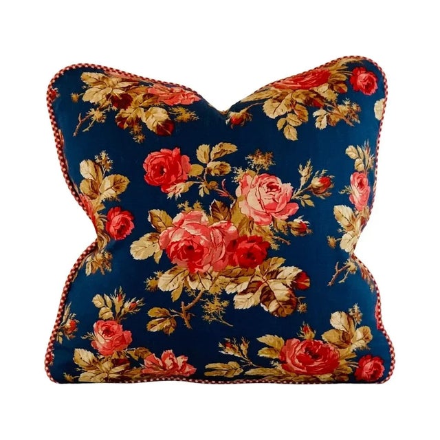 BRAND NEW... FLORAL FABRIC SAMPLE FOR CUSTOM PILLOW COVERS A RARE FIND... DISCONTINUED PATTERN... BUY IT WHILE IT'S STILL...