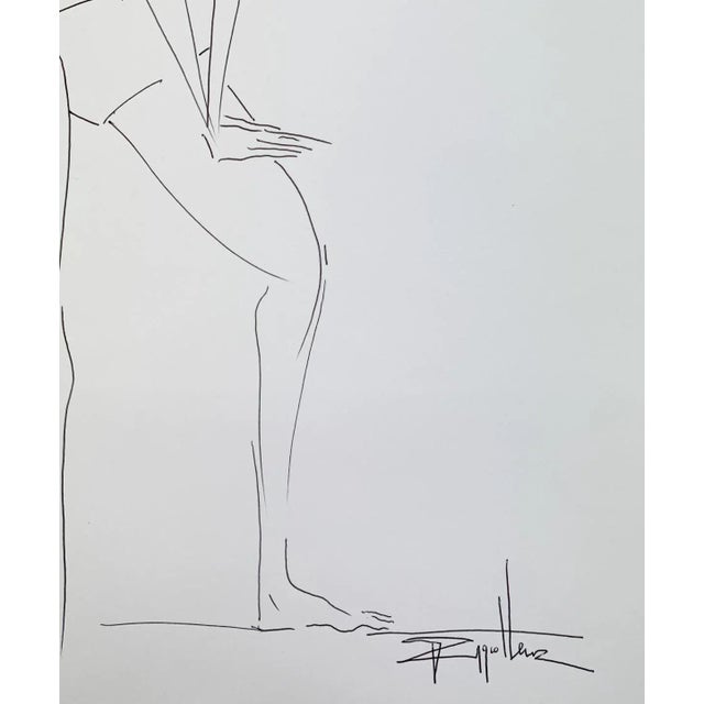 Early 21st Century Catherine Zygadlewicz, Standing Girl, Drawing on Paper, 2019 For Sale - Image 5 of 8