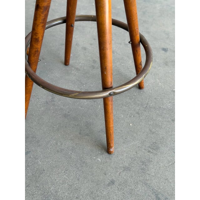 Mid-Century Modern Barstools - Pair For Sale - Image 14 of 15