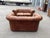 Fabulous Pair of French Leather Chesterfield Sofas For Sale - Image 9 of 12
