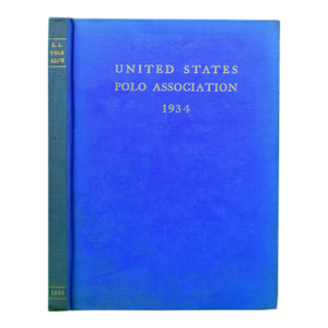 United States Polo Association 1934 Yearbook