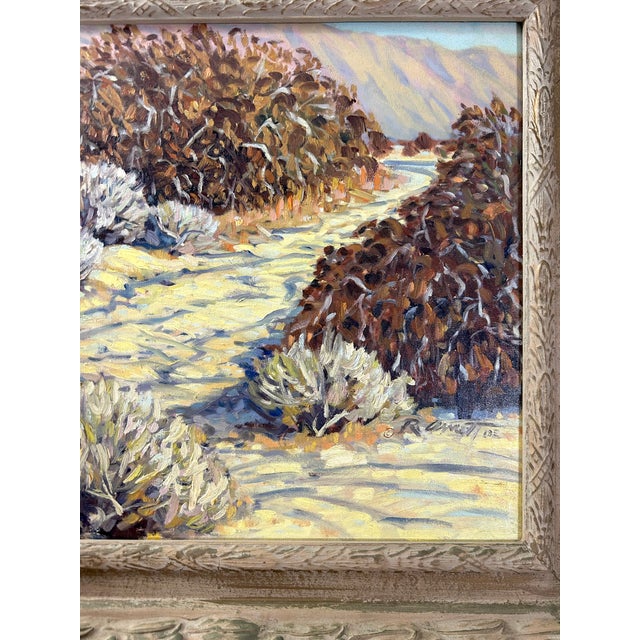 2000 - 2009 Vintage Plein Air California Desert Landscape Painting by Robert Arnett For Sale - Image 5 of 12