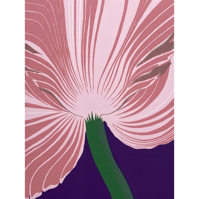 Post Modern Serge Samama Tulips Serigraph, 1983 For Sale In New York - Image 6 of 14