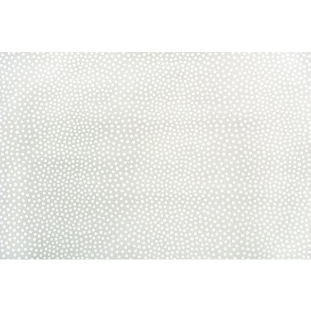 Contemporary Sample - Schumacher Raindots Vinyl Wallpaper in Warm Silver For Sale - Image 3 of 3